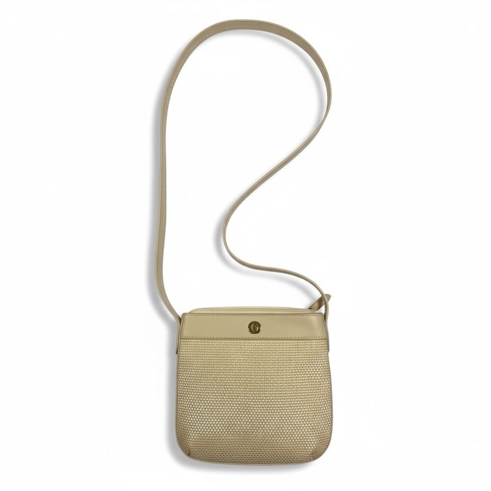 Etienne Aigner Vintage Cream Woven NWT Y2K 90s Crossbody Bag